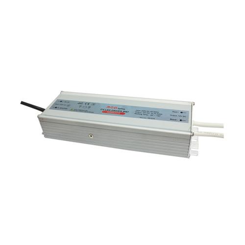 ACA LIGHTING - Метален LED Драйвер 200W 230V AC-12V DC 16.7A, водоустойчив IP67 с кабел W200CV12