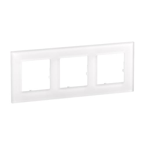 LEGRAND - 3-Gang Frame, White Glass Colour – Legrand Valena Life Raw origin 756613