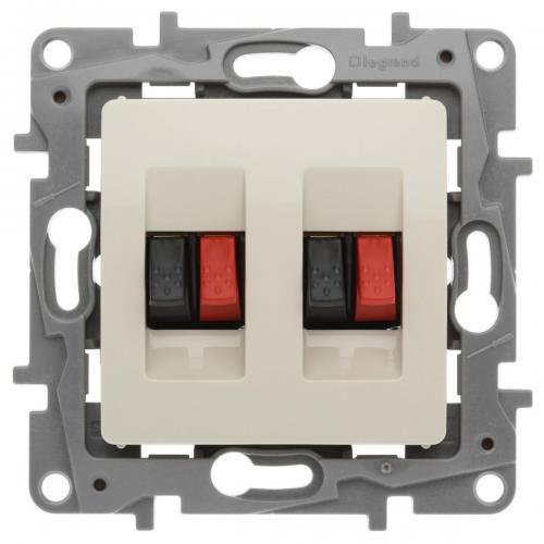 LEGRAND - 764681 Double loudspeaker socket ivory