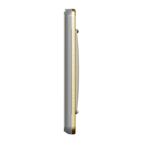 SCHNEIDER ELECTRIC - SDD371803 Sedna Elements - horizontal 3-gang frame - scrached bronze