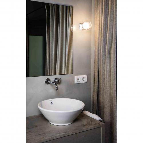 FARO - PERLA Chrome wall lamp Ref.40086  IP44