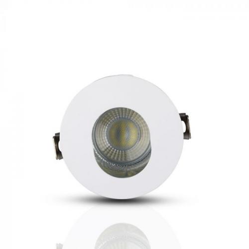 V-TAC - GU10 Fitting White+Chorme Round SKU: 3164 VT-874