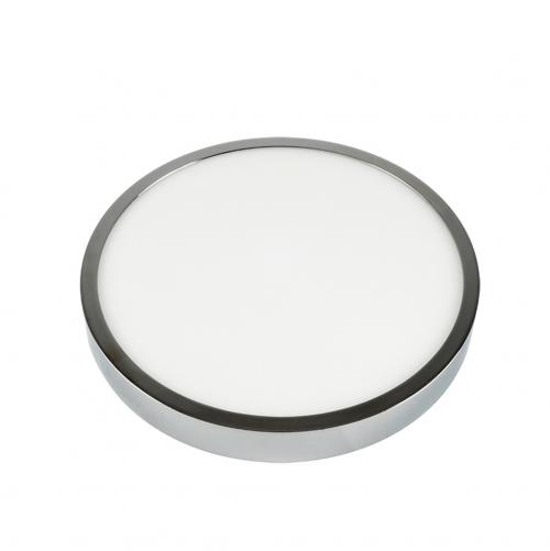 V-TAC - 18W LED Панел Външен монтаж Хром Кръг Неутрално Бяла Светлина SKU: 6370 VT-1805CH