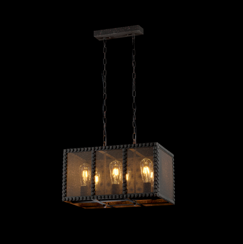 ELMARK - CARTER ПОЛИЛЕЙ 6XE27 ЧЕРЕН 300X480mm 955CARTER6L