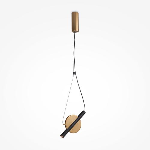 MAYTONI - LED Pendant Enigma 5W 3000K black ф300 MOD150PL-L5BS3K