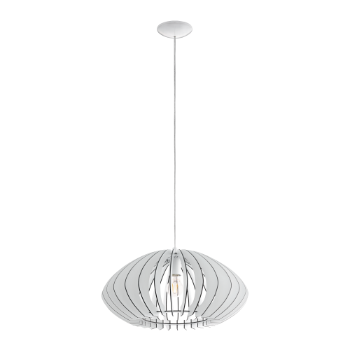 EGLO - Пендел   1хЕ27 Ø500 бяло елипса 'COSSANO 2' 95254