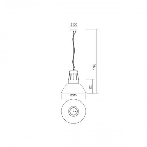 SMARTER - pendant luminaire  PEEP  01-1281 E27, 42W