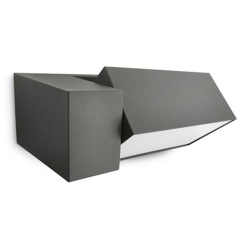 PHILIPS - Фасаден аплик IP44 Border 16942/93/16