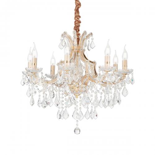 IDEAL LUX - pendant luminaire NAPOLEON SP8 Oro  167398