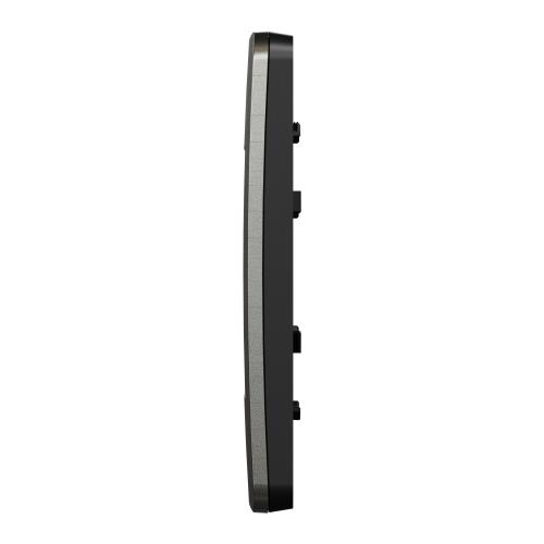 SCHNEIDER ELECTRIC - NU280456 cover frame - 2 gangs - 2 x 2 modules - light aluminium/ black coarse surface