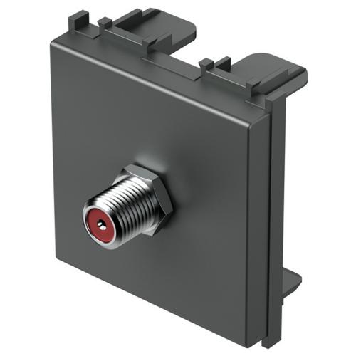 TEM - KM24AT Socket SAT individual 0db 2M, color Anthracite, Modul 