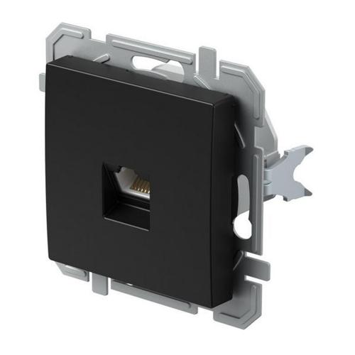 TEM - Розетка RJ45 UTP cat. 5e черен Logiq KQ37BKXO