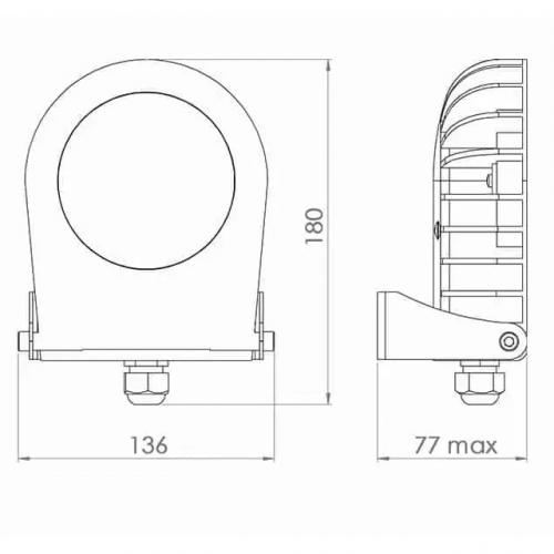 ATRA - Spotlight 8320 LED 24W 3000lm 4000К SAMSUNG IP65 