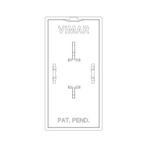 VIMAR - Button 1M not lightable white - 09021