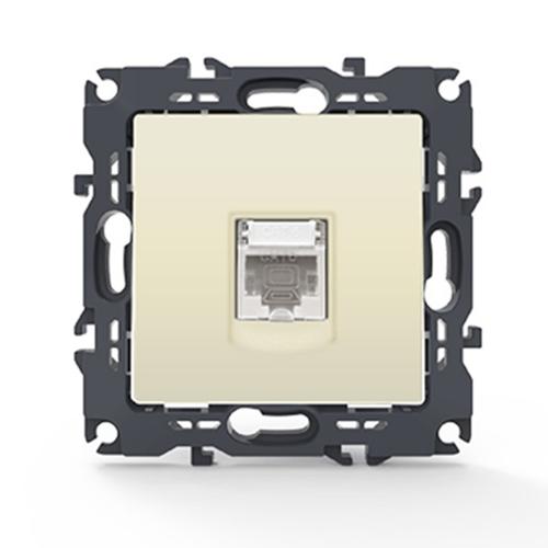 ACA LIGHTING - PRIME LAN SOCKET 1xRJ45 CAT6 UTP IP20 IVORY 1000113202
