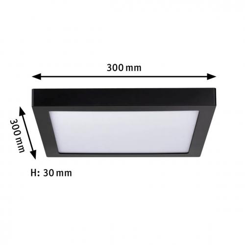 PAULMANN - LED Панел  70985  LED panel Abia square 300x300mm◾ 22W ◾2200lm ◾2700K✴Черен мат