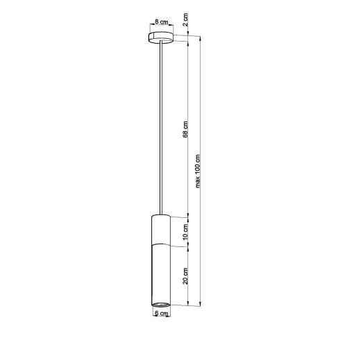 SOLLUX - pendant  lamp  PABLO black  SL.0632