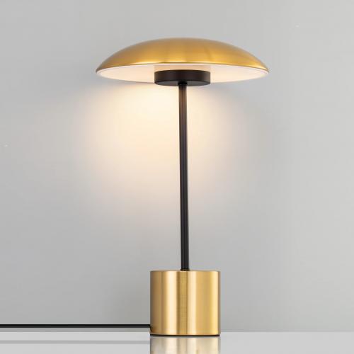 NOVA LUCE - Нощна лампа  Ø25, Ш:10, В:44 см.  9501229  LASH ⚡ LED 5W ⚡ 250Lm ⚡ 3000К ⚡ 220-240V ⚡ CRI >80 ⚡ IP20 ✴ Злато/Черен