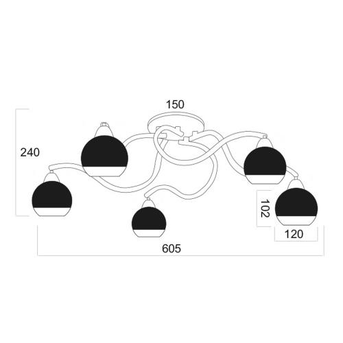ACA LIGHTING -  STYLE   TNK81444CG5H