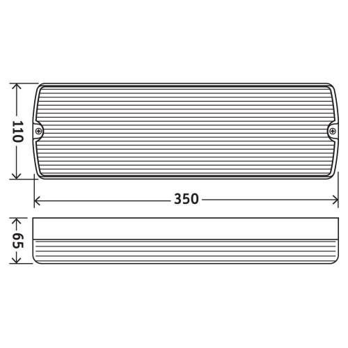 VIVALUX - Emergency lighting fixture CASTOR LED 3,5W IP65 Ni-Cd 3,6V  VIV004116