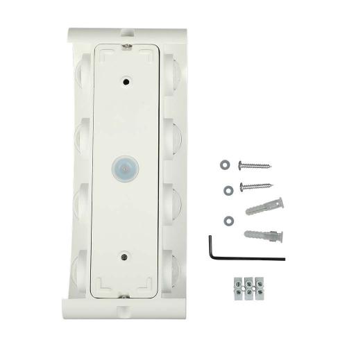 V-TAC - 7W LED Wall Light Sand White IP54 3000K SKU: 218617  VT-848