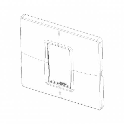 VIMAR - 14641.71 - Plate 1M metal Silver