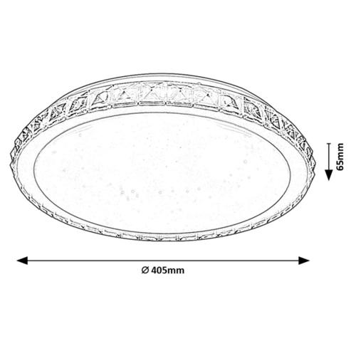RABALUX - Плафон Cressida LED 24W 1720lm 4000K 2420
