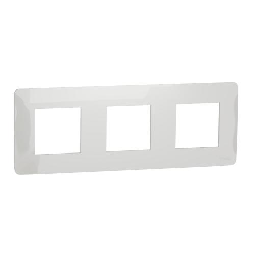 SCHNEIDER ELECTRIC - NU200618 cover frame - 3 gangs - 3 x 2 modules - white