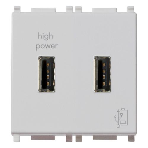 VIMAR - 14295.SL - 5V 2,1A USB supply unit 2M Silver