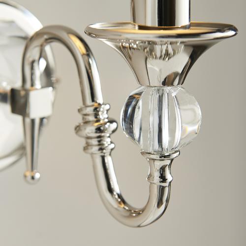 INTERIORS 1900 - Аплик POLINA nickel  63597 E14, 40W