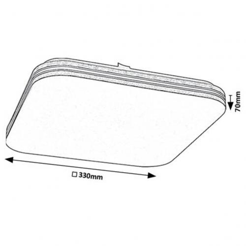 RABALUX - Ceiling lamp Oscar 71174 18W 4000K 1170lm ф330