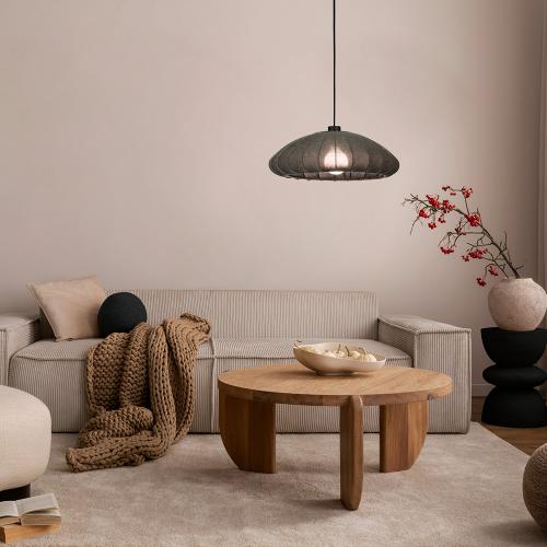 EGLO - pendant light BARLASTON Ø:450mm E27 40W black - 43961