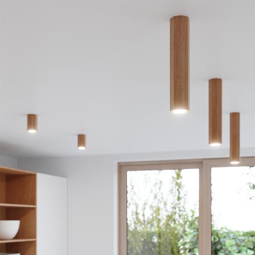 SOLLUX - Downlight for surface mounting ZEKE 30 oak SL.1034