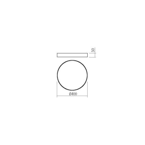 SMARTER - Ceiling Lamp KNOB 05-933 mat black, opal LED 36W 3000K-6500K