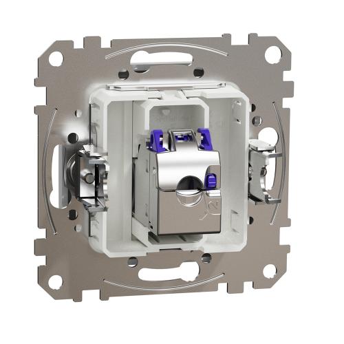SCHNEIDER ELECTRIC - SDD113466S Sedna Design & Elements - CAT 6A STP, RJ45, aluminium
