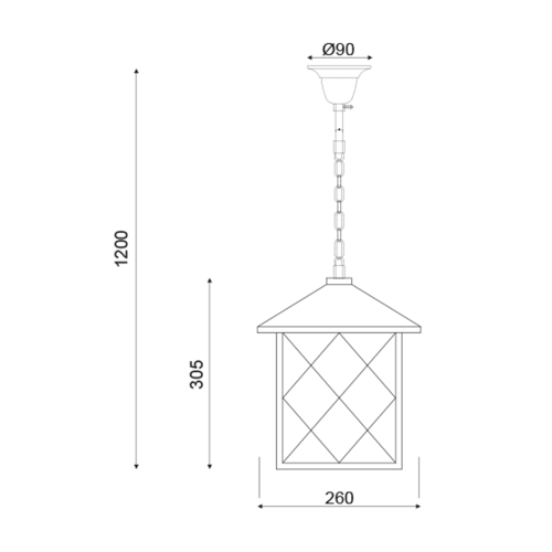ACA LIGHTING - Vintage  EG166201PB