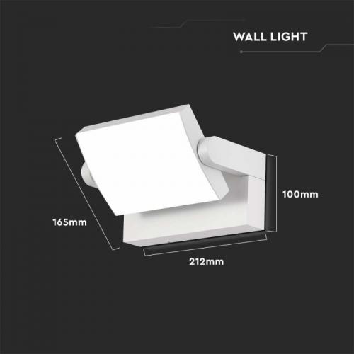 V-TAC - 20W LED Стенна Лампа бяла 4000K IP65 SKU: 2935 VT-11020