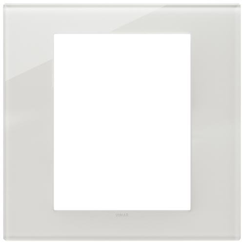 VIMAR - 22668.71 - Plate 8M glass milky white