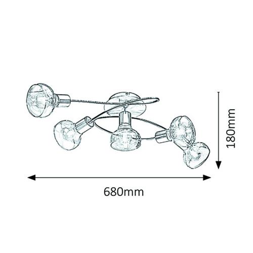 RABALUX - Ceiling lamp Holly 5561