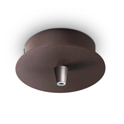 IDEAL LUX - Розетка за таван  ROSONE METALLO 1 LUCE ROUND MARRONE  203270