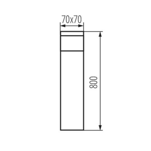 KANLUX - Garden light fitting with replaceable light source DASTEN 80 IP 44 - 38766