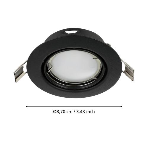 EGLO - СПОТ за вгр. LED 4,6W черно подв. PENETO 900751