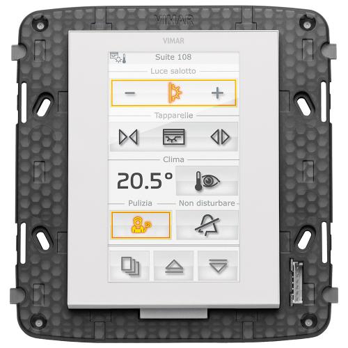 VIMAR - 21848.1.B - Сензорен екран KNX 4,3 инча Full Flat Бял EIKON