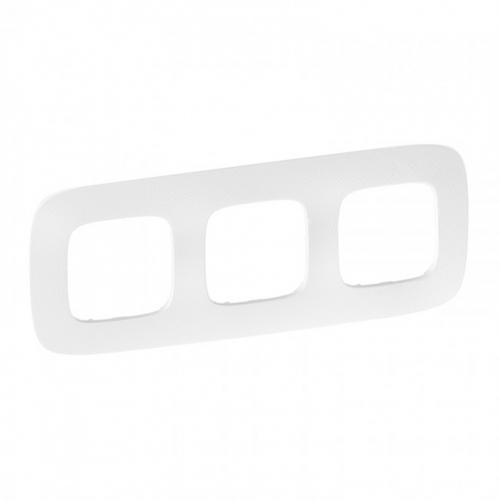 LEGRAND - 7 543 73 Plate Valena Allure - 3 gang - white zen