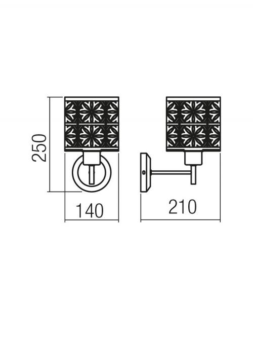 SMARTER - аплик  VANILLA  01-1170  E27, 1 x max. 42W 