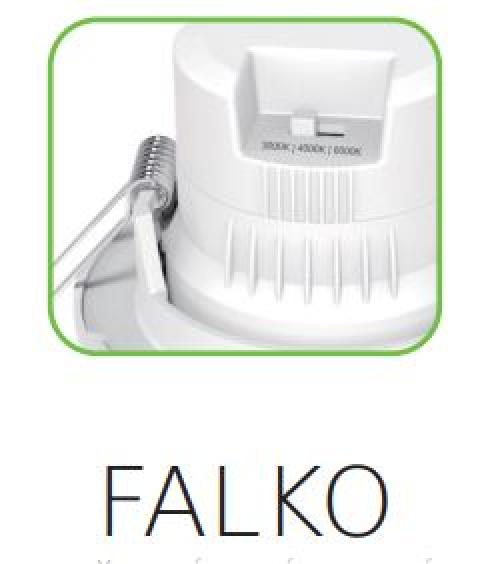 ACA LIGHTING - FALKORNM ROUND NICKEL MATT PLASTIC RING FOR FALKO7R