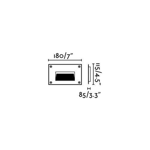 FARO - STORE LED Grey recessed lamp warm light Ref.70451 IP65