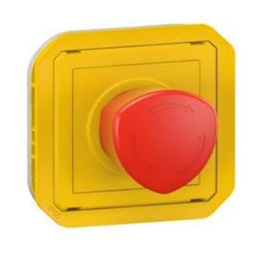LEGRAND - Emergensy stop 1NO+1NC mechanism color Yellow IP55 Plexo New 69549L
