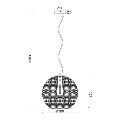 ACA LIGHTING - Пендел   Primary  GN799301PW