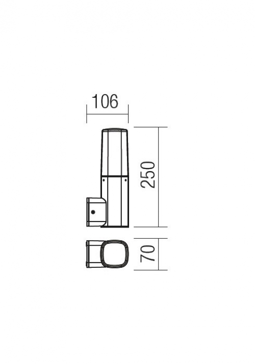 REDO GROUP - Аплик CRAYON 9073 AP E27 18W IP44 DG